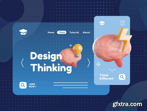 Design Thinking 3D Icons