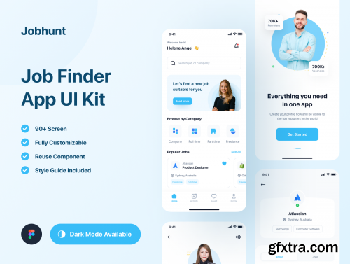 Jobhunt - Job Finder App UI Kit