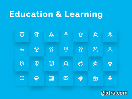 Education & Learning Icons Set