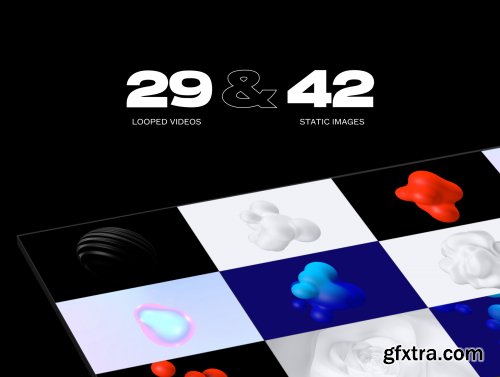 3D ANIMATED ABSTRACT SHAPES