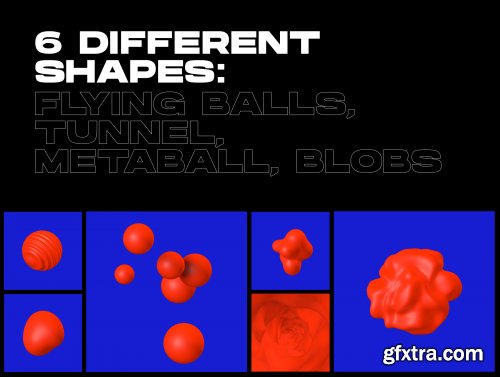 3D ANIMATED ABSTRACT SHAPES