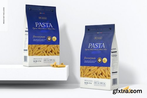 Pasta paper bags mockup