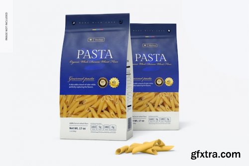 Pasta paper bags mockup