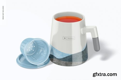 Tea infuser cups mockups