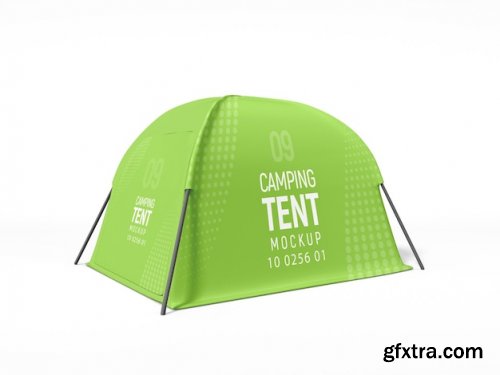 Display camping tent mockup