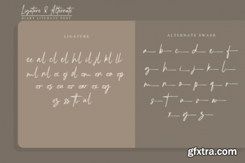  Diary Lituhayu Font