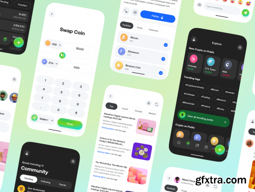 Crypto Community App UI Kit