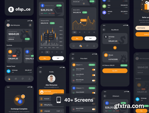 Crypto Wallet App Design UI Kit