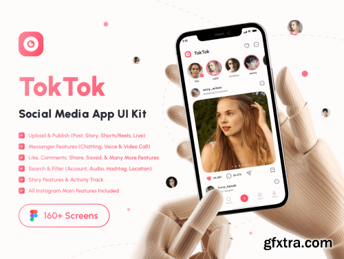 TokTok - Social Media App UI Kit