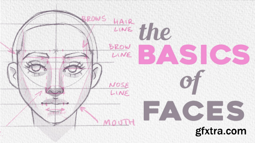  The Basics of Faces | Simple Female Portrait Drawing