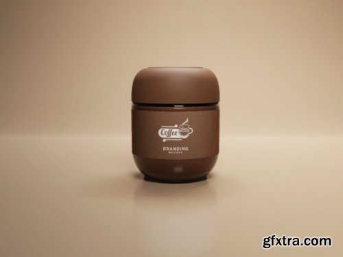 Coffee Jar Packaging Mockup