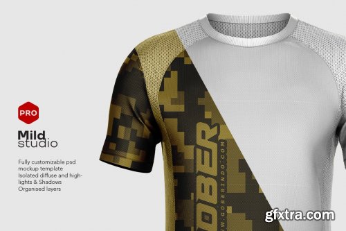 CreativeMarket - 2D Running Jersey Mockup 7073473