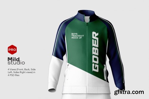 CreativeMarket - Boys Tracksuit set Mockup 7000731