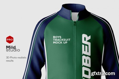 CreativeMarket - Boys Tracksuit set Mockup 7000731