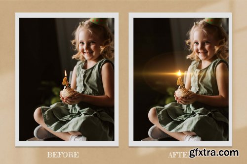 CreativeMarket - Light Flare Overlay PNG Photography 7119925