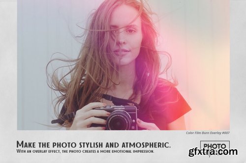 CreativeMarket - Color Film Burn Overlays 7079448