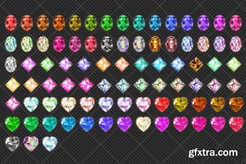 Gemstone Clipart, Jewel Diamond Clip Art