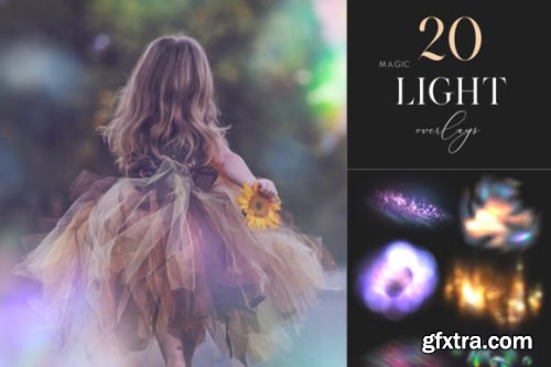 20 Magic Light Overlays, Colorful Light