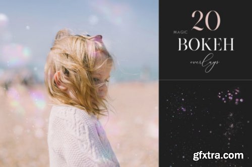 20 Magic Bokeh Overlays, Floating Dust