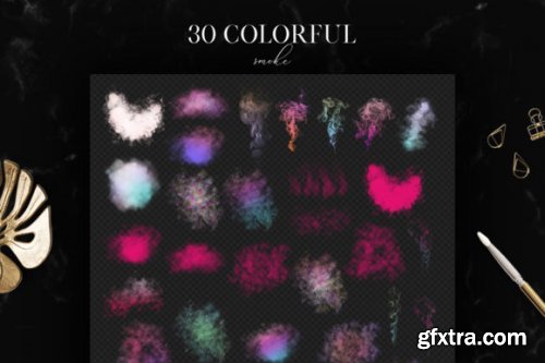 50 Smoke Clipart, Magic Smoke Overlays