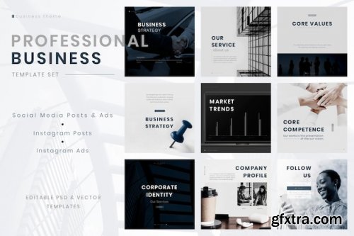 Professional business marketing psd editable templates