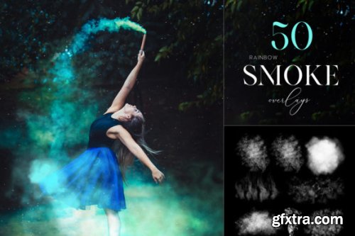 50 Smoke Clipart, Magic Smoke Overlays