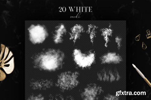 50 Smoke Clipart, Magic Smoke Overlays