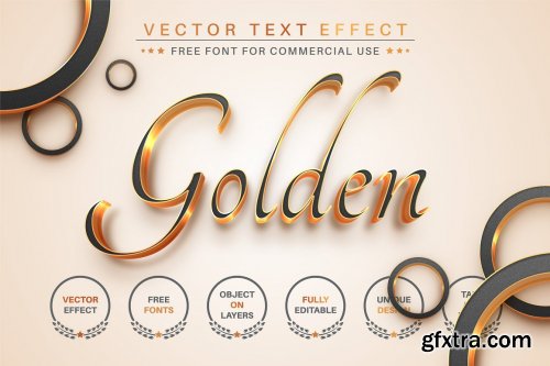 CreativeMarket - Gold Lettering Editable Text Effect 7123592