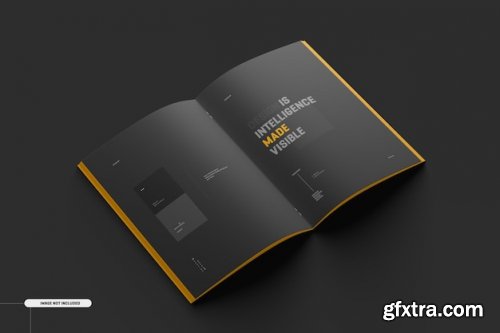 A4 a5 brochure catalog magazine mockup