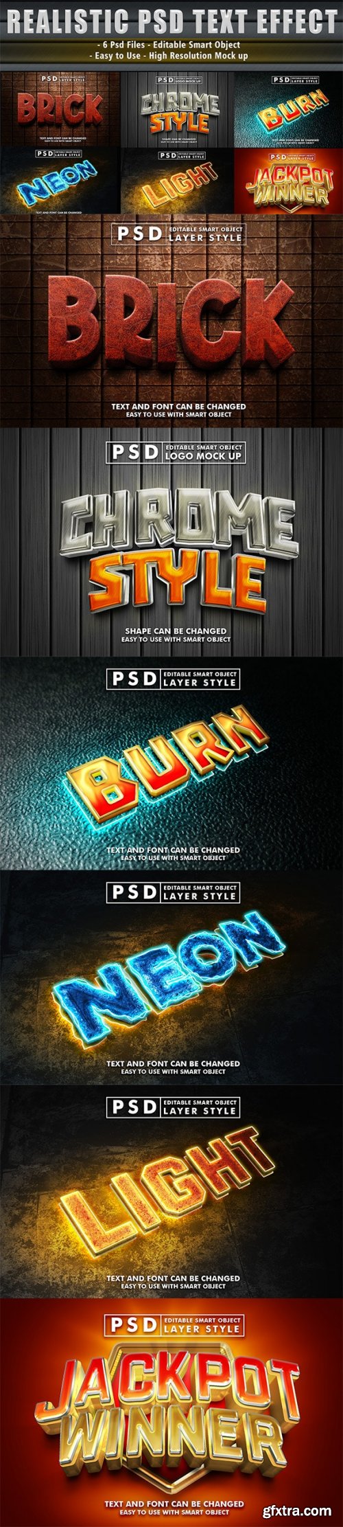GraphicRiver - Set of 3D Realistic Text Effect 37095506