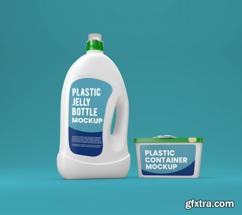 Washing-up liquid bottle mockup 