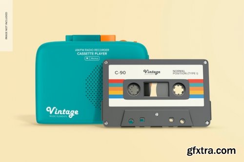 Cassette players mockup