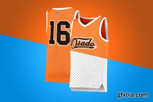 Basketball jersey mockup