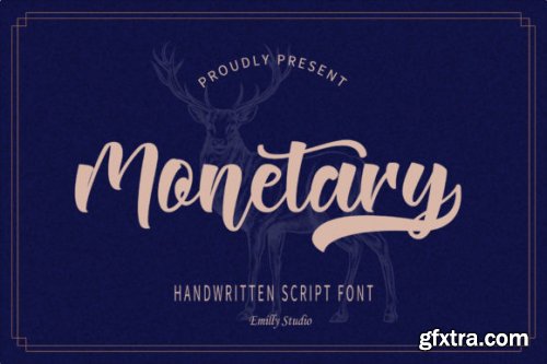  Monetary Font