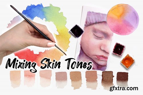  Watercolor Color Mixing - Learn To Mix Skin Tones