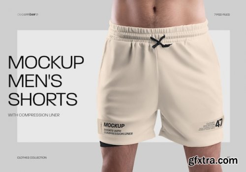 Mens shorts mockups 