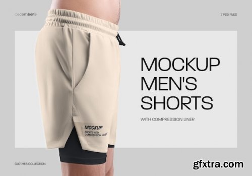 Mens shorts mockups 