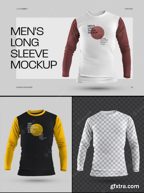 Men Longsleeve T-shirt Mockups 