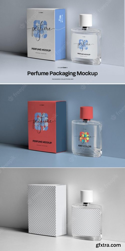 Perfume packaging mockup