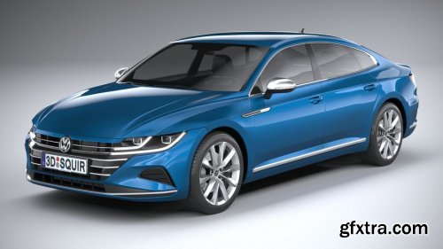 Volkswagen Arteon Hybrid 2021 3D Model