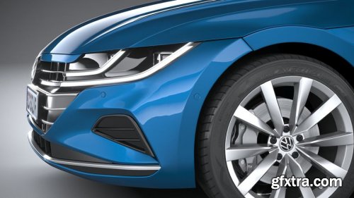 Volkswagen Arteon Hybrid 2021 3D Model