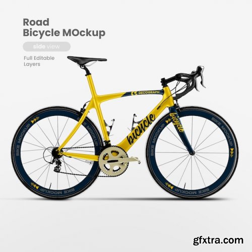 Bicycle mockup side view