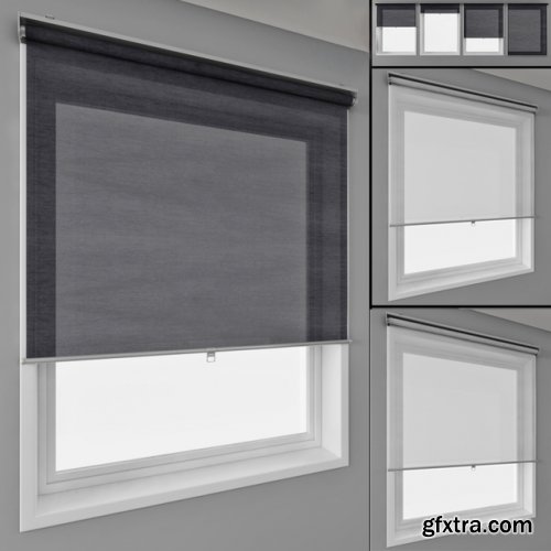 Roller blinds IKEA and window