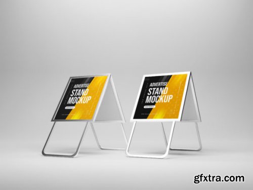  Advertisement Stand Banner Mockups