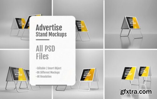  Advertisement Stand Banner Mockups