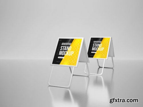  Advertisement Stand Banner Mockups