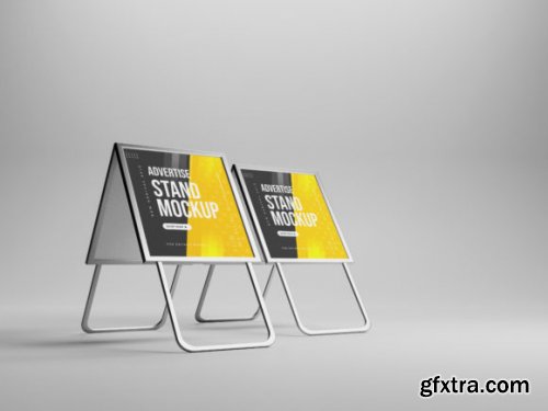  Advertisement Stand Banner Mockups