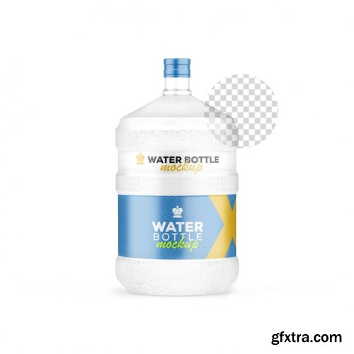 20l plastic water bottle mockup