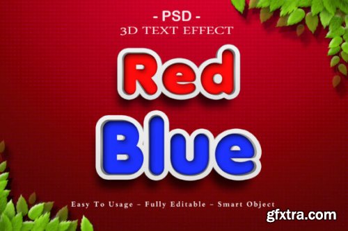 4 Packs 3d Cartoon Colors Text Effect