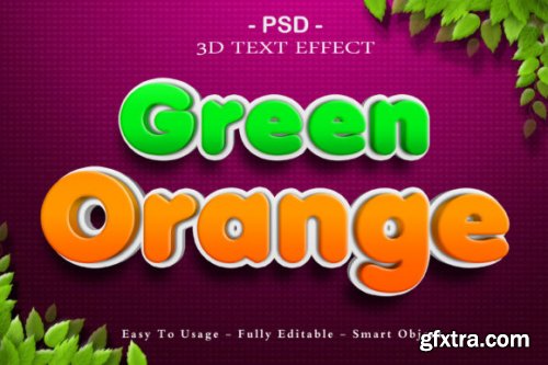 4 Packs 3d Cartoon Colors Text Effect